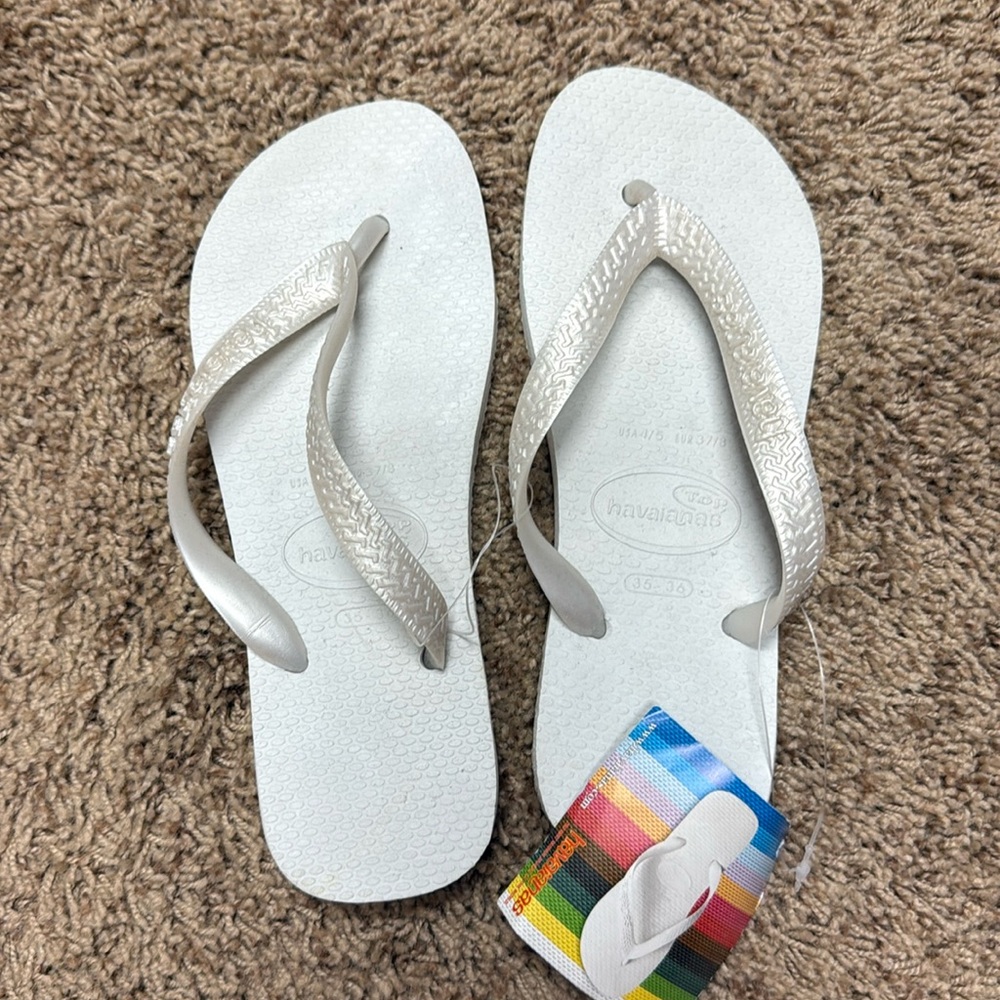 Havaianas white Flip Flop NWT
